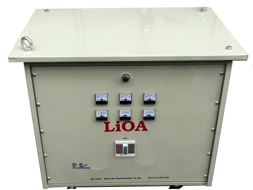 Biến áp đổi nguồn hạ áp 3 pha Lioa 60KVA-3K601M2DH5YC (Cách ly)