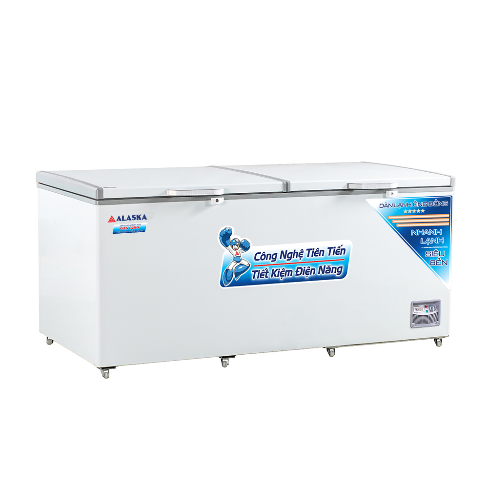 Tủ Đông Alaska HB-1200C, 1200 Lít Dàn Lạnh Đồng