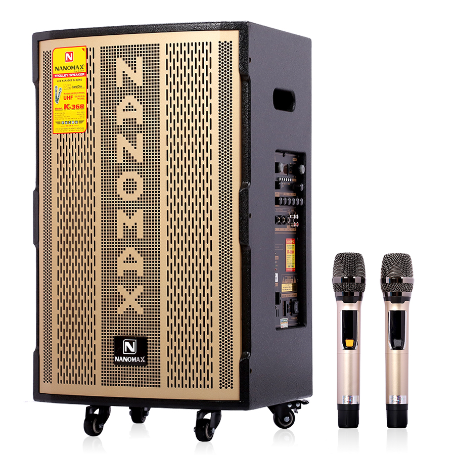 Loa Kéo Di Động Nanomax K-368 Bluetooth Bass 40cm 400w