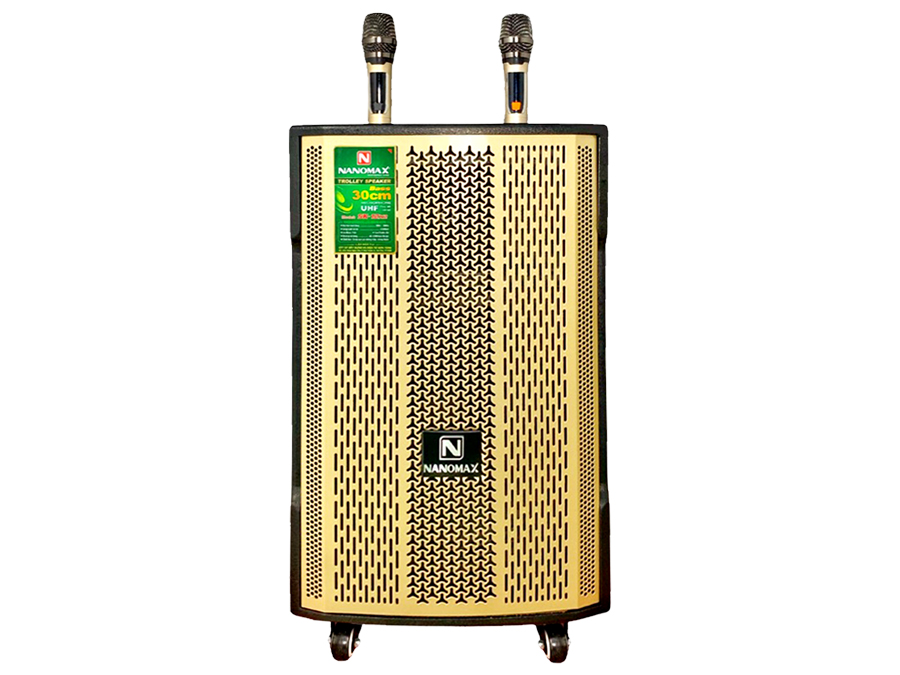 Loa Kéo Karaoke Nanomax SK-12X2 Bluetooth Bass 30cm 420W
