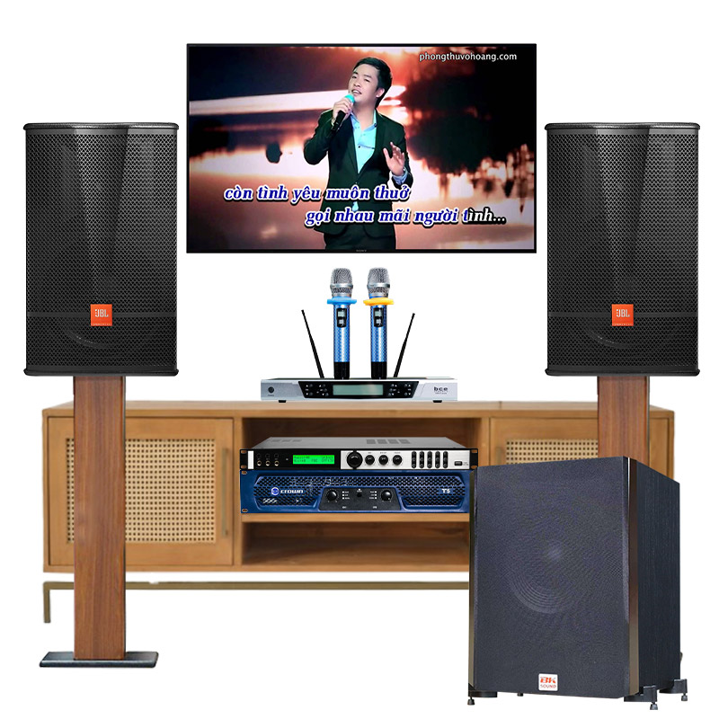 Dàn karaoke gia đình JBL CP100 (JBL CV1070, Crown T5, X6 Luxury, BKSound 612, UGX12 Luxury)
