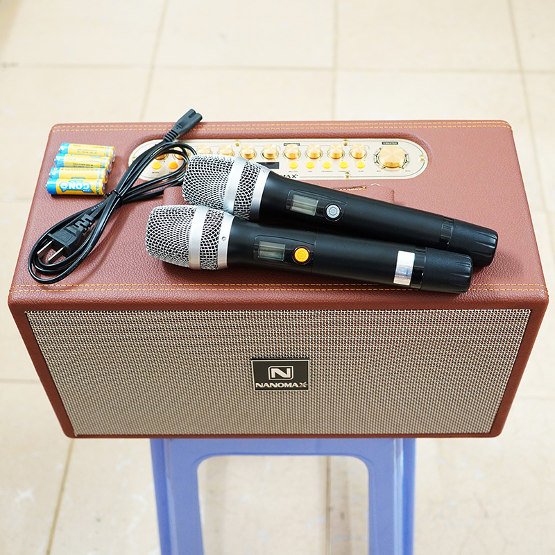 Loa Karaoke Xách Tay Nanomax K-10 Bass Đôi 10cm Công Suất 260w
