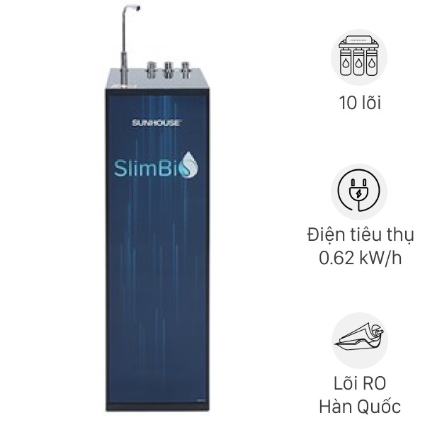 Máy lọc nước RO nóng nguội lạnh Sunhouse SHA76213CK