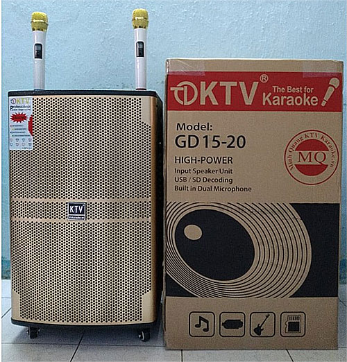Loa kéo di động ktv GD15-20 loa bass 40cm