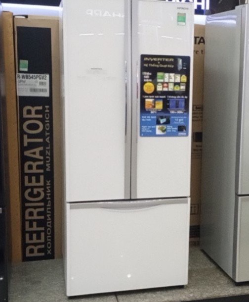 Tủ lạnh Hitachi Inverter 405 lít R-FWB475PGV2 GPW ( Trắng)