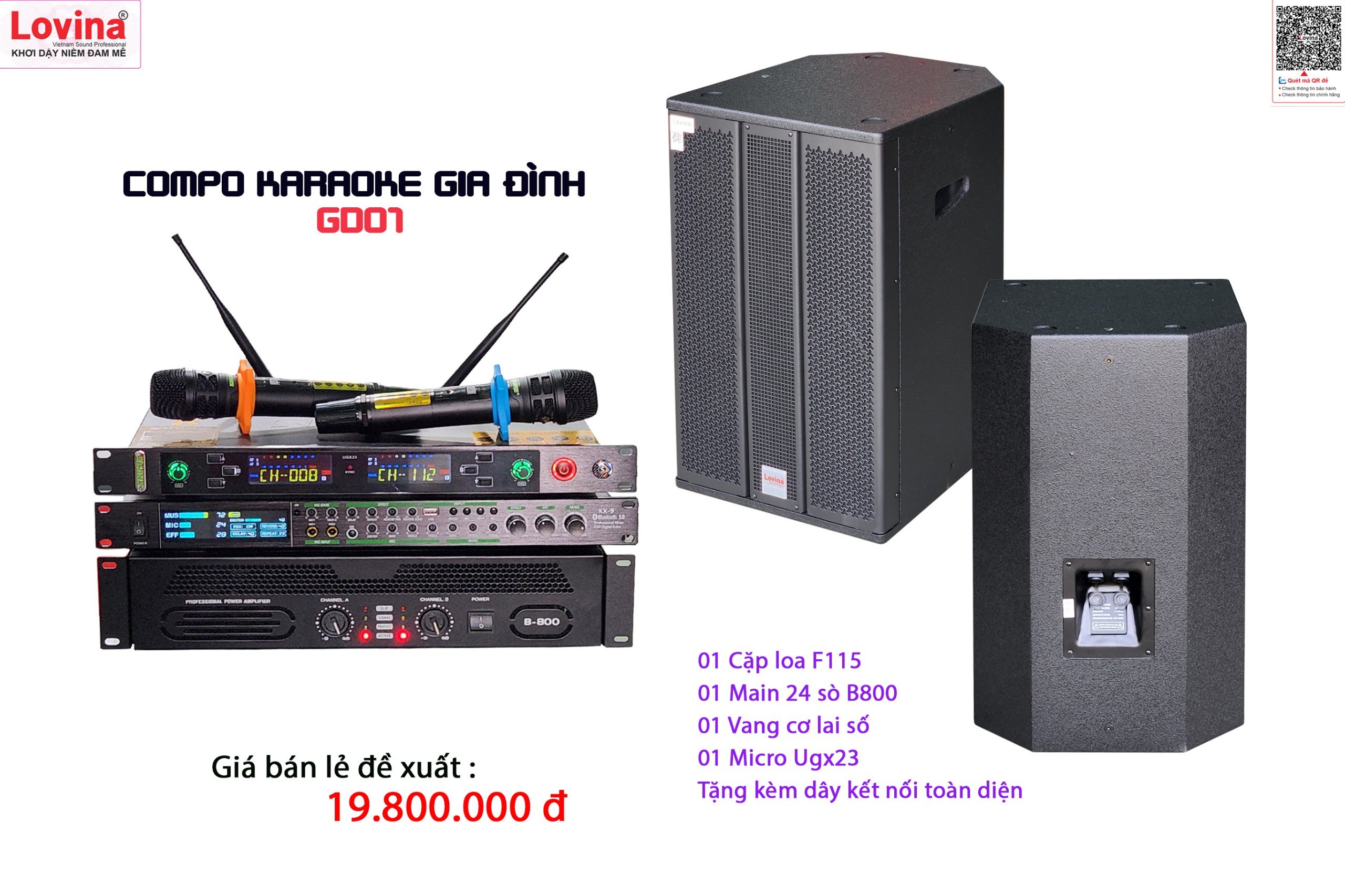 Dàn Karaoke gia đình Lovina NH01