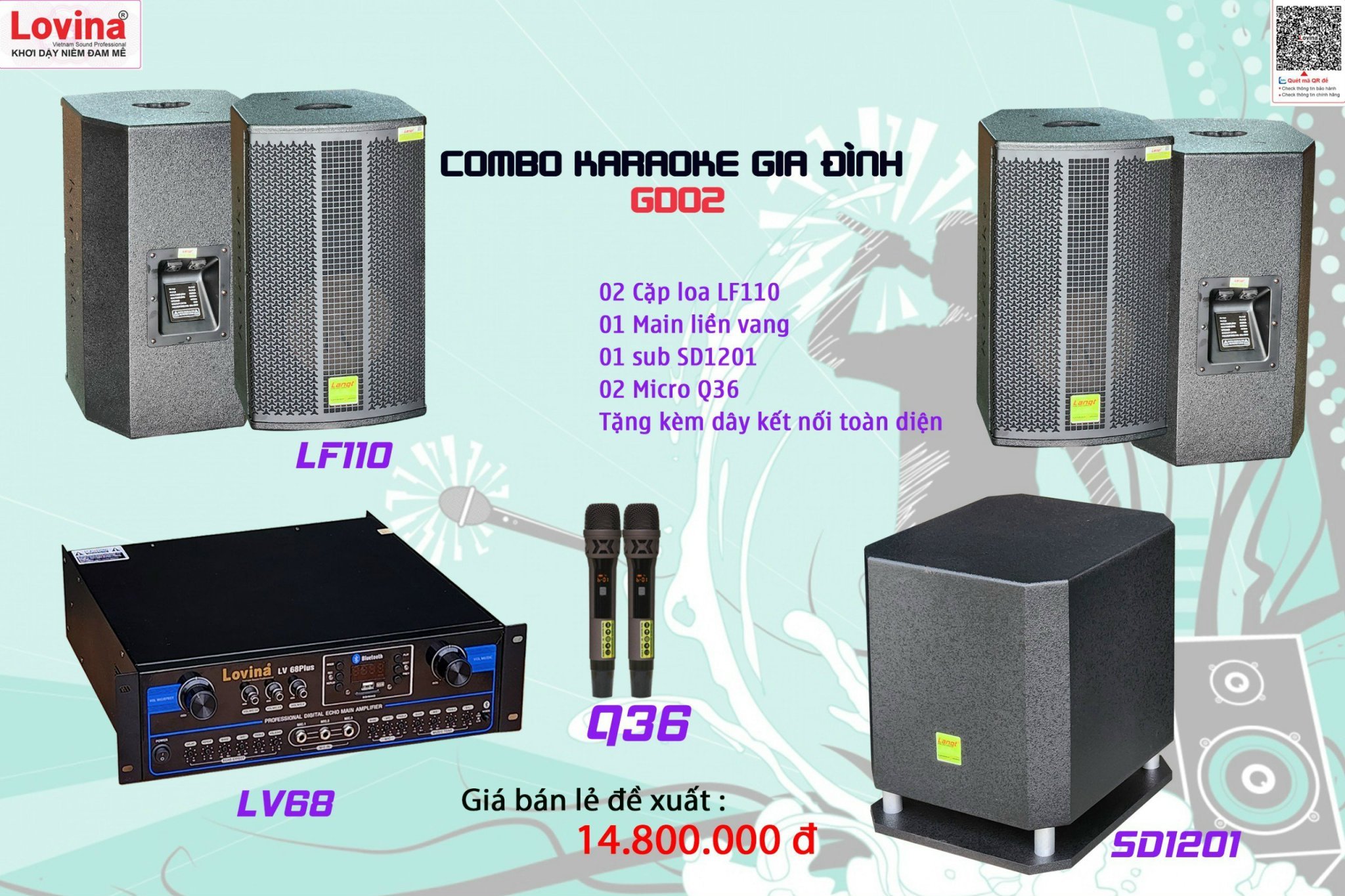 Bộ dàn Karaoke Lovina GĐ02
