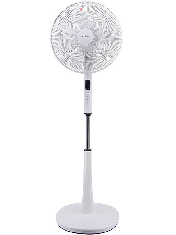 Quạt cây 7 cánh động cơ DC Hitachi LF-D6RCWM-trắng