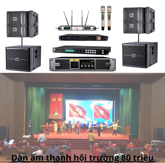 Dàn âm thanh hội trường 80 triệu tại Tphcm lớn