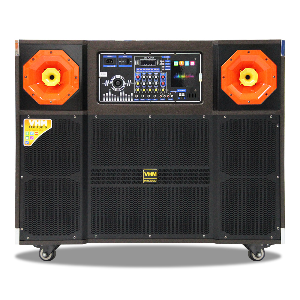 Loa tủ kéo Karaoke VHM GD215-315 1200W 4 tấc đôi