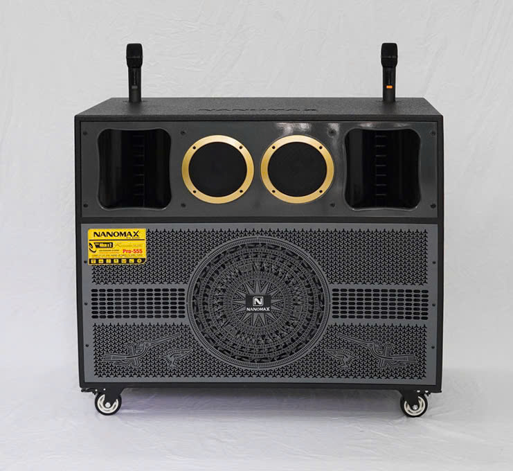 Loa tủ Kéo Bình Điện Nanomax Pro-555 Bass Đôi 40cm 2400w