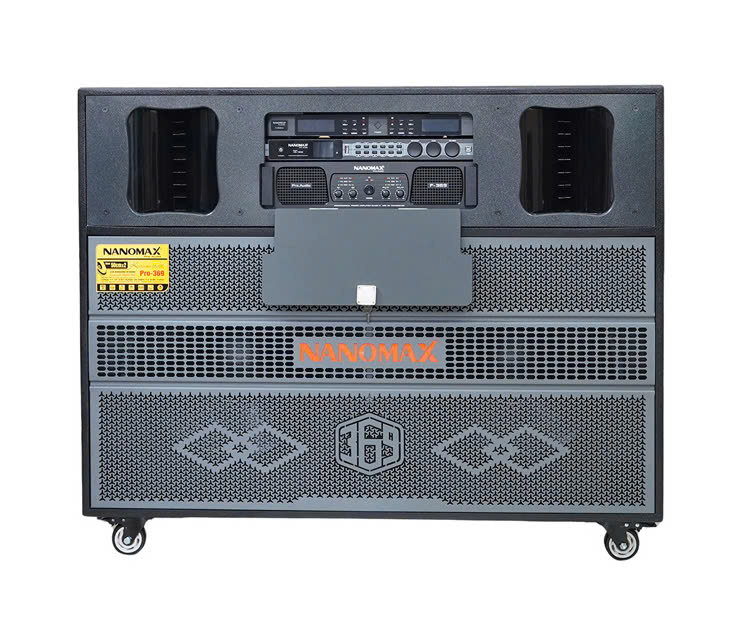 Loa Kéo Điện Nanomax Pro-369 Bass Đôi 50cm 3900w