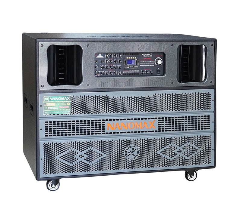 Loa tủ Kéo Điện Nanomax Pro-9500 Bass Đôi 50cm 3600w