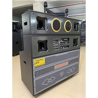 Loa kéo Nanomax Pro-215B Bass đôi 40cm 2200W