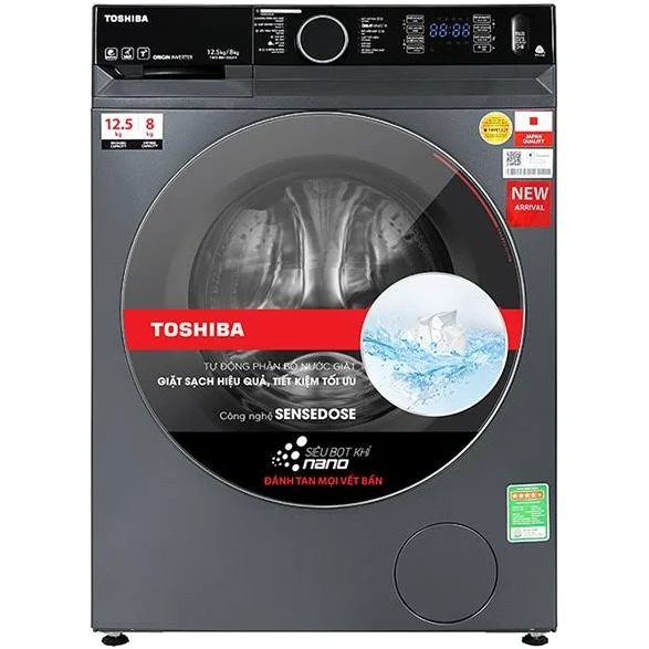 Máy giặt sấy Toshiba Inverter 12.5/8 kg TWD-BM135GF4V(MG)