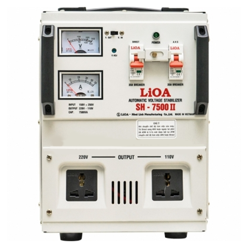Ổn áp 1 pha Lioa 7.5KVA SH 7500II