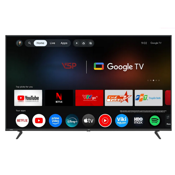 Smart Tivi QLED VSP 4K 75 inch VUE75GQU01