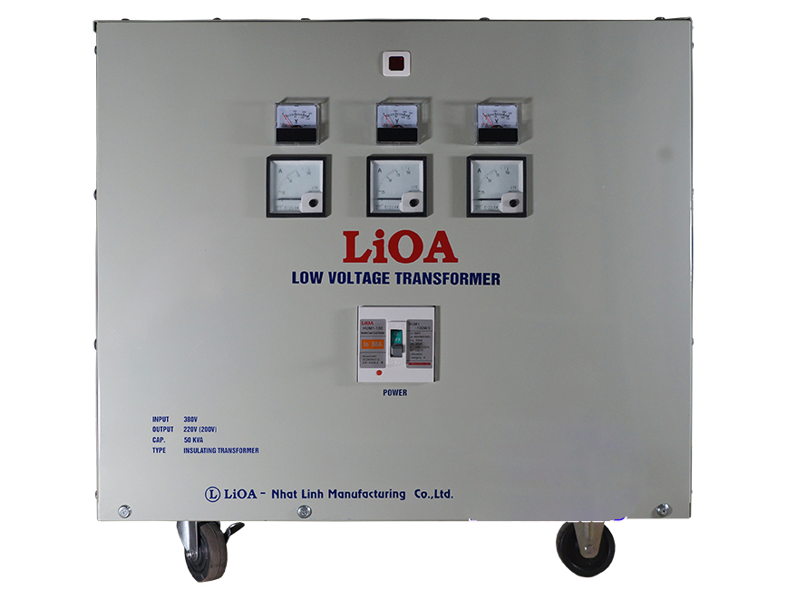 Biến áp đổi nguồn hạ áp 3 pha LiOA 50KVA-3K501M2DH5YC (Cách ly)