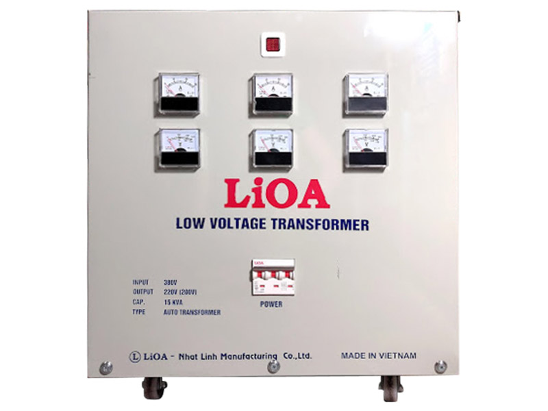 Biến áp đổi nguồn hạ áp 3 pha LiOA 10KVA - 3K101M2YH5YT (Tự ngẫu)