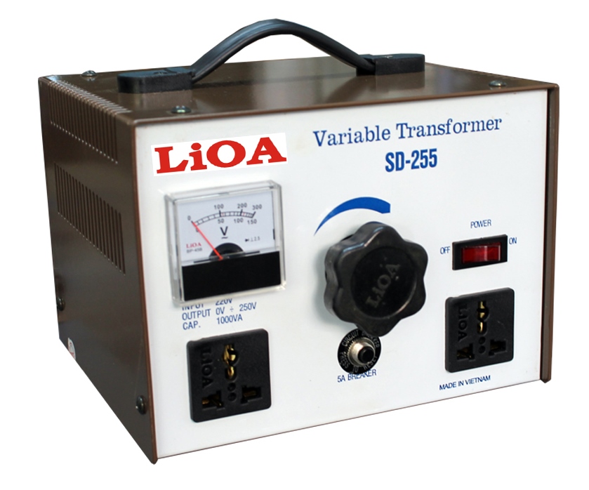 Biến áp vô cấp Lioa SD 255