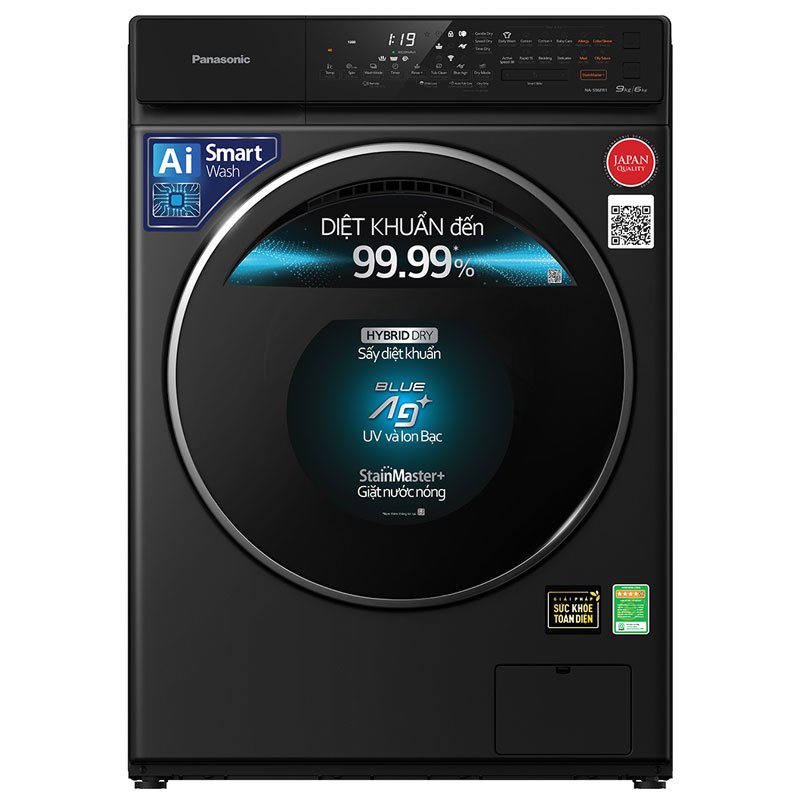 Máy Giặt Sấy Panasonic Inverter 9/2 Kg NA-V90FR1BVT