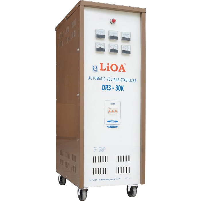Ổn áp 3 pha khô Lioa 30KVA DR3 30KII (Dải điện áp đầu vào 160V-430V)