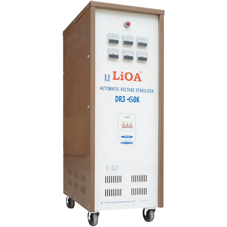 Ổn áp 3 pha khô Lioa 60KVA DR3 60K (Dải điện áp đầu vào 160V-430V)