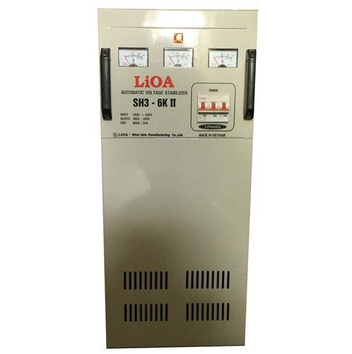 Ổn áp 3 pha khô Lioa 6KVA SH3 6KII (Dải điện áp đầu vào 260V - 430V)